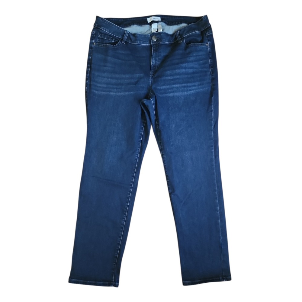 Lane Bryant Jeans Womens Plus Size 20 Long Blue Denim Magic Waistband Straight
